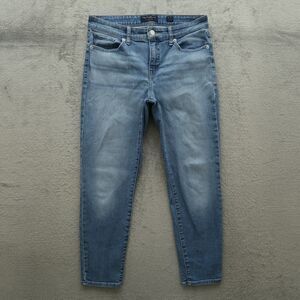 Lucky Brand Jeans Women's Size 8 Blue Mid-Rise Ava Crop Denim 25" Inseam Stretch